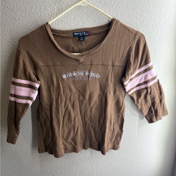 Sport-Tek Brown Long Sleeve Shirt - Picture 1 of 3